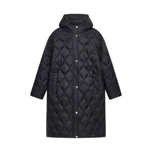 Mint Velvet Black Double Layer Quilted Coat